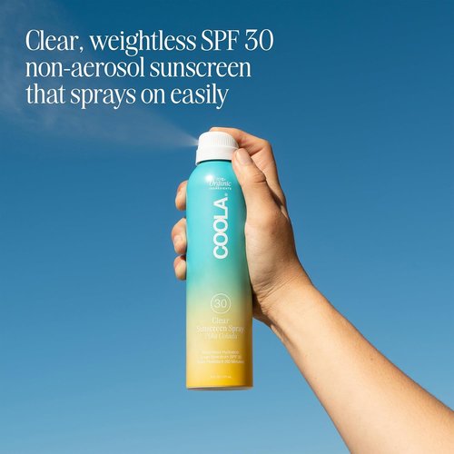 COOLA Organic Sunscreen SPF 30 - Vegan & Gluten-Free Sunblock Spray for Daily Skin Protection | Piña Colada Scent