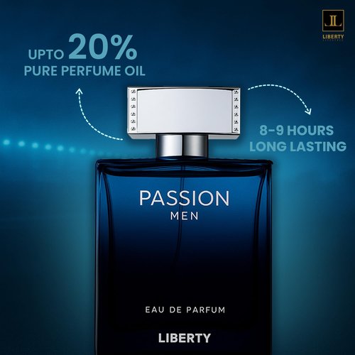 Liberty Luxury Passion Eau De Parfum for Men - Long Lasting Bold Spicy Scent | 100ml (3.4oz)