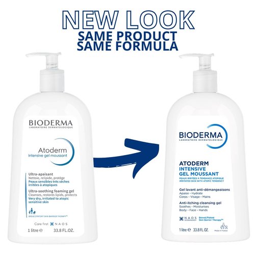 Bioderma Atoderm Ultra Rich Foaming Gel - Nourishing Cleanser for Very Dry & Atopic Skin