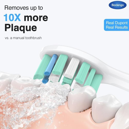 Philips Sonicare Toothbrush Replacement Heads - 10 Pack Compatible Brush Heads in White