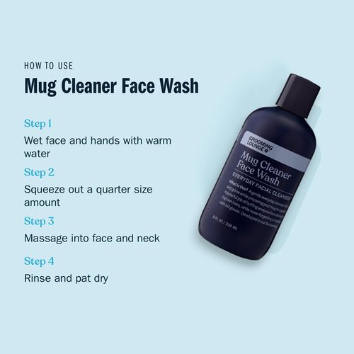 Grooming Lounge Mug Cleanser, Everyday Facial Cleanser For Men