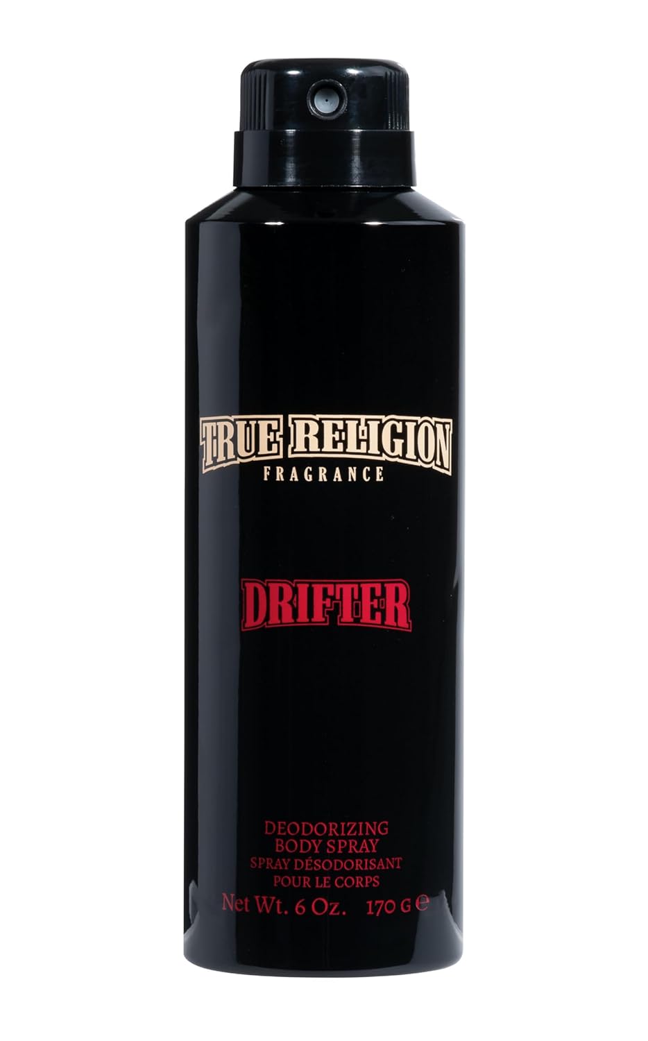 True Religion Drifter Body Spray for Men - Aromatic Cologne with Bergamot & Patchouli - 6 fl oz