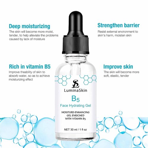 **Skiennix Hydrating Vitamin B5 Gel - Moisture-Enhancing Hyaluronic Acid Serum for Anti-Aging | 30 ml**
