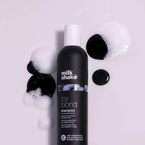 Milk_Shake Icy Blond Shampoo - Award-Winning Formula with Black Pigment for Cool, Ash-Toned Platinum Hair