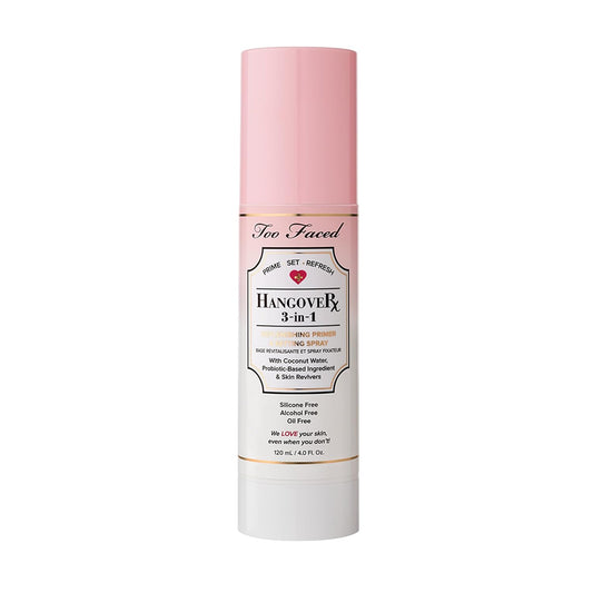Too Faced Hangover 3-in-1 Primer & Setting Spray - Soothing Hydration with Coconut Water