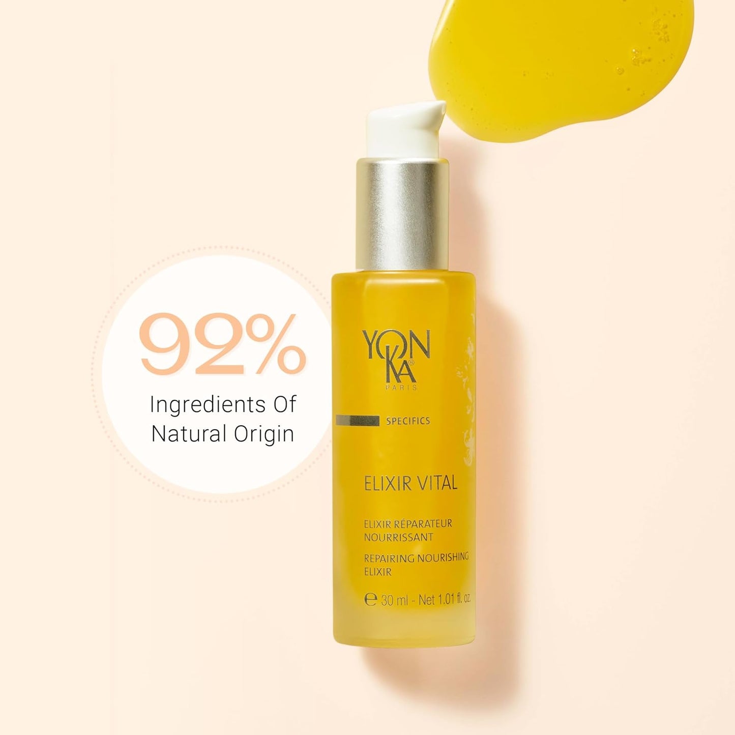 Yon-Ka Elixir Vital Concentrate - Revitalizing Anti-Aging Serum for Moisturized, Remineralized Skin | 1.01 fl oz