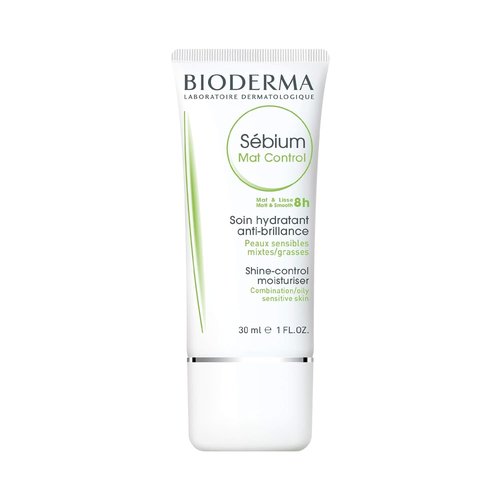 Bioderma Sébium Mat Control Cream - Mattifying Daily Moisturizer for Oily Skin | 1 Fl Oz