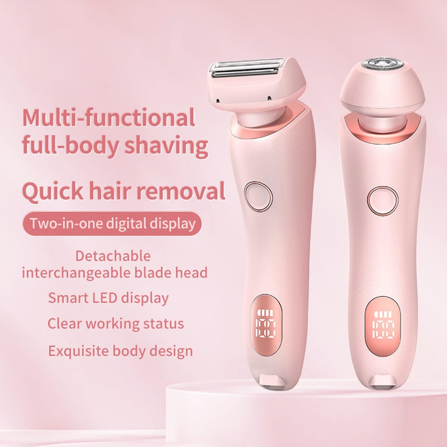 Dusk Razor for Women,The Glide Pro 3.0 Razor,Duskofficial Razor,Dusk Glide Pro 3.0, Electric Shaver for Women,Wet and Dry, Painless Hair Removal, Removable Head(Blue)