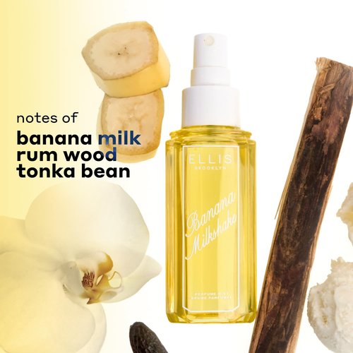 Ellis Brooklyn Banana Milkshake Perfume Mist - Sweet Gourmand Fragrance | Vegan, 90ml/3 fl oz