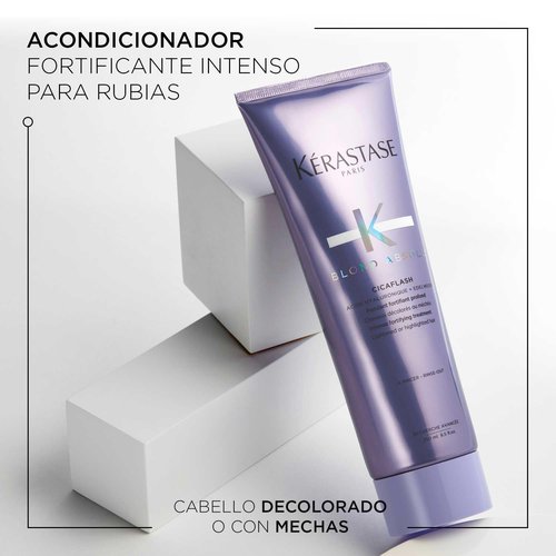 Kerastase Blond Absolu Cicaflash Conditioner - Nourishing Treatment for Bleached Hair | Strengthens & Protects Against Breakage