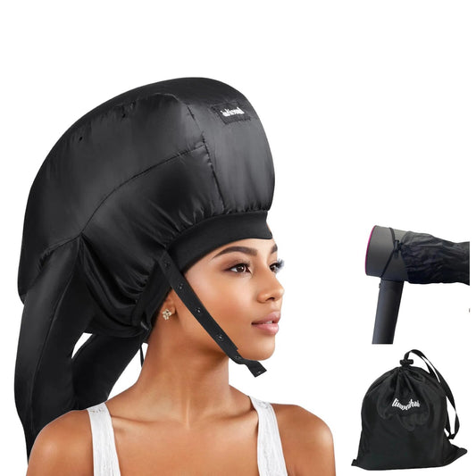 Large Bonnet Hooded Dryer Attachment, Ideal Hair Diffuser for Curly Hair， Your Ultimate Solution - Spacious Capacity Blow Dryer Cap for Rapid Styling of Curls