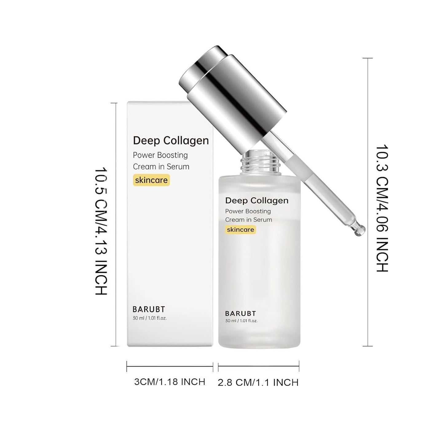 Skiennix Deep Collagen Anti-Wrinkle Serum - 30ml Moisturizing Essence with Hyaluronic Acid for Smooth Skin