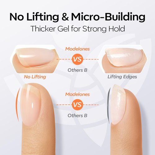 modelones Top Coat Gel Nail Polish, 2 PCS 15 ML Upgrade Silky Pro Base Extra Glossy No Wipe Clear Top Coat Set for Press On Nails Acrylic Soak Off U V LED High Shine Nail Art DIY Manicure Gift