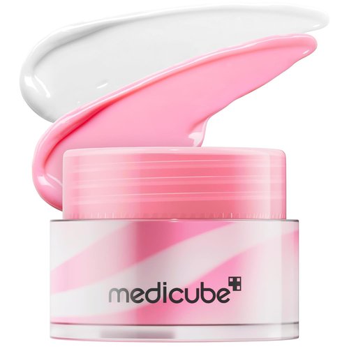 Medicube PDRN Lip Sleeping Mask Glow Balm - Salmon PDRN & Collagen for Softer Lips | 0.35 oz Daily Moisture