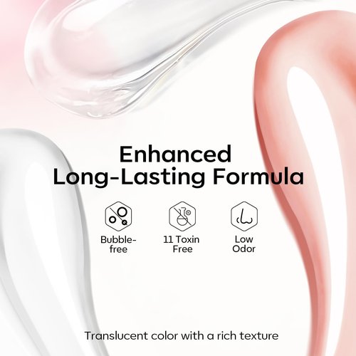 Modelones Poly Gel Nail Kit 3 Colors Clear White Apricot with Slip Solution Dual Nail Forms Top Base Coat Extension Builder Gel Enhancement Professional Starter Kit DIY Nail Art Salon Use