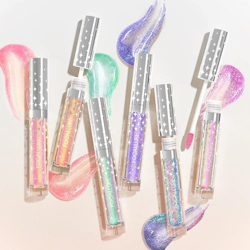 FOCALLURE Glitter Liquid Lipstick - Hydrating Shimmer Lip Gloss for Women | Long-Lasting Sparkly Color