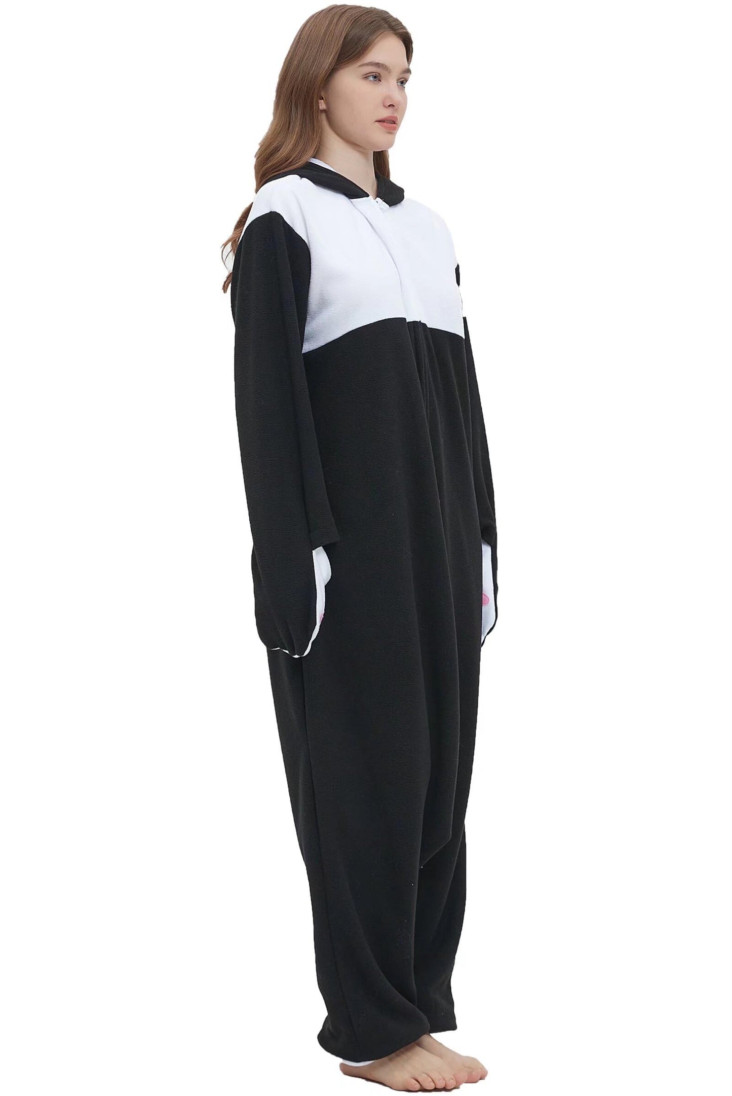 DarkCom Unisex Adult Cosplay Dutch Rabbit Onesie Halloween Costume Christmas Pajamas for Women Men Medium