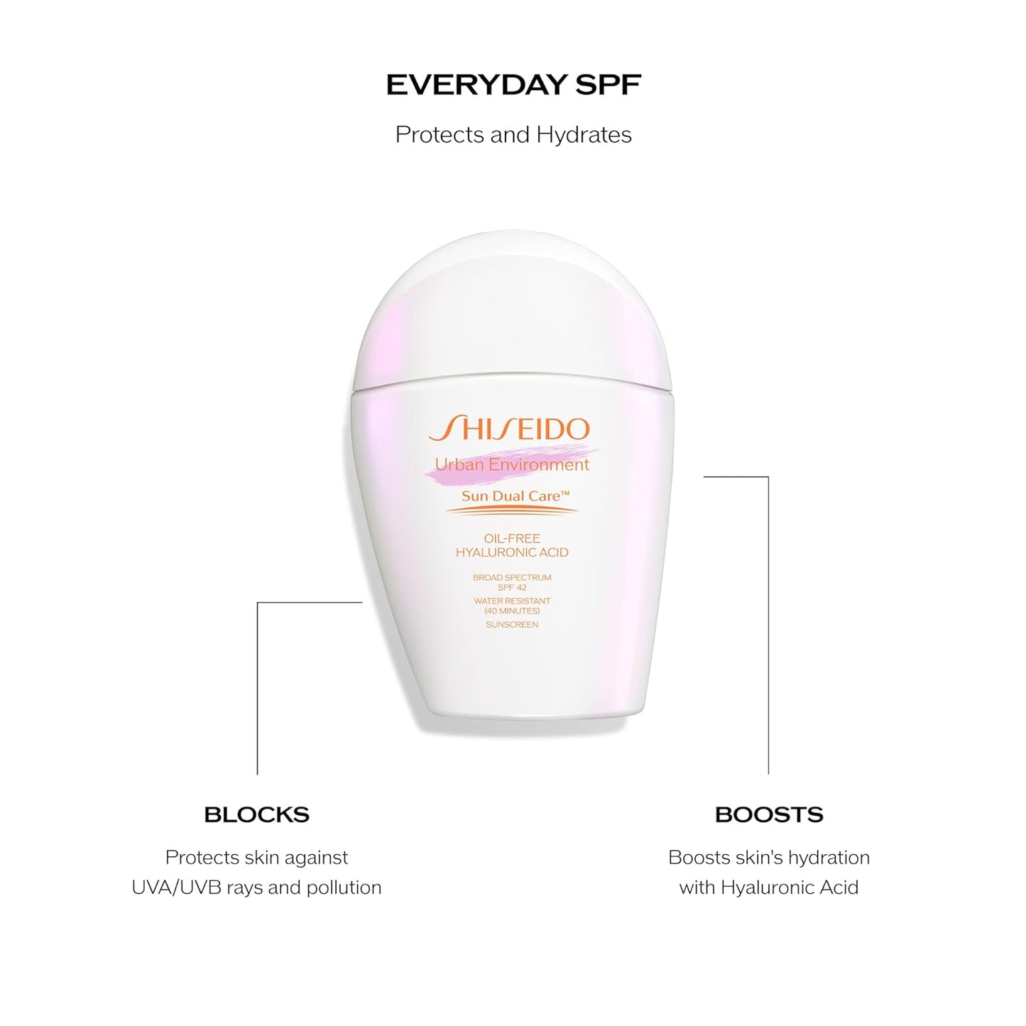 Shiseido Urban Environment Oil-Free Sunscreen SPF 42 | Hydrating, Mattifying Face Primer - Water Resistant