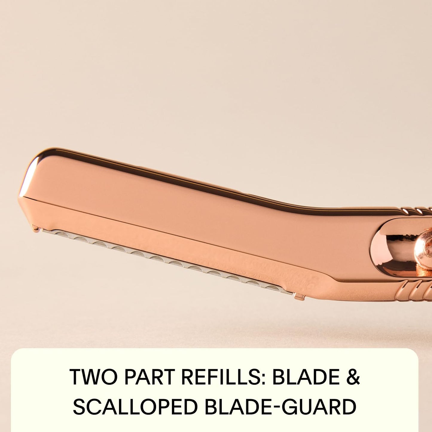 Leaf Shave | The Leaf Dermaplaner, Gold - All-Metal Facial Razor and Exfoliating Tool for Women