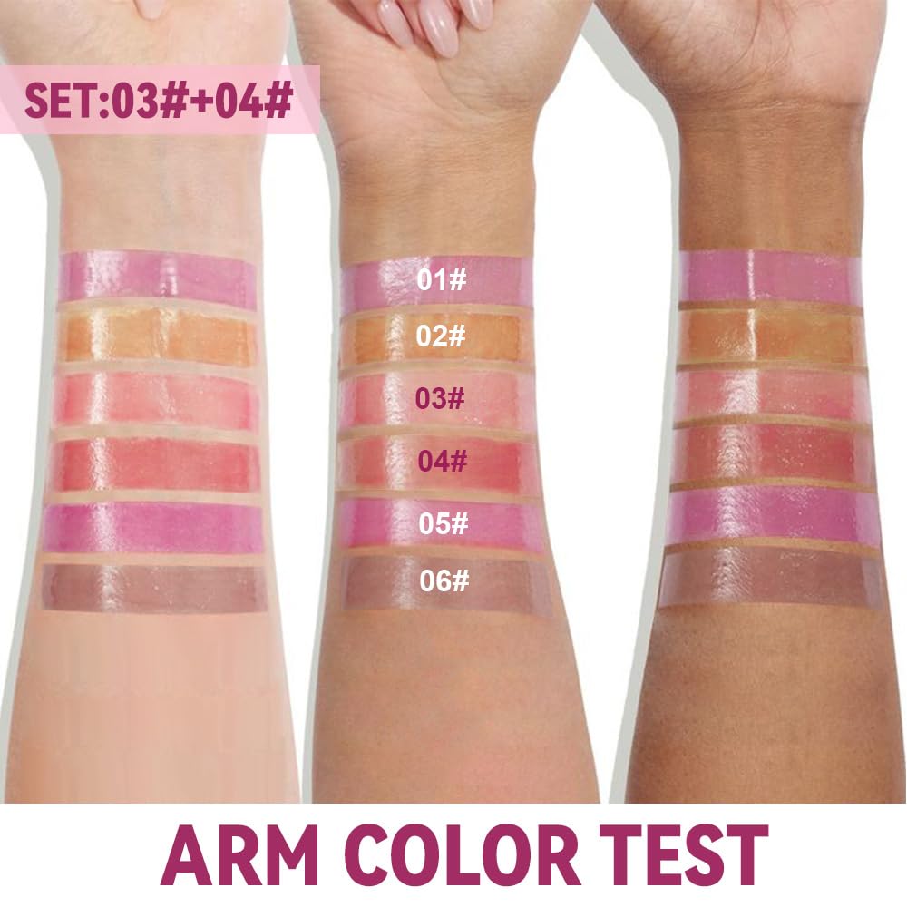 Skiennix Lip Balm - Ultra-Hydrating Vegan Lip Butter Duo for Sheer-Tinted Shine & Soft Lips (2 Pcs)