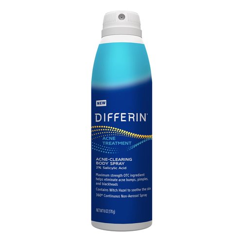 Differin Acne Body Spray - Salicylic Acid Treatment for Back, Chest & Shoulders | 6 oz
