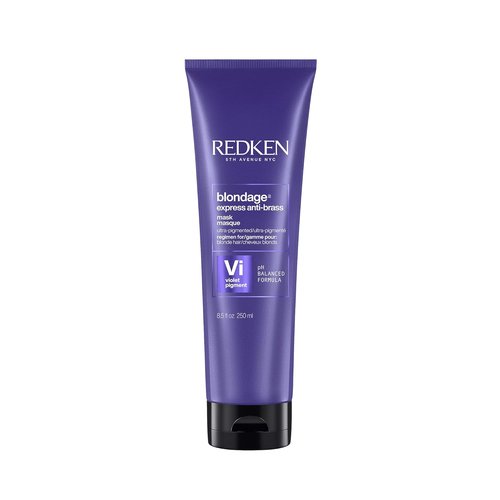 Redken Blondage Express Anti-Brass Mask - Ultra-Pigmented Purple Treatment for Blonde & Highlighted Hair
