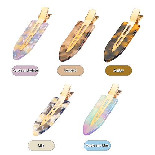 Gingbiss No Bend Hair Clips - 10 Pcs No Crease Styling Clips with Storage Box | 2.7" for Bangs & Waves