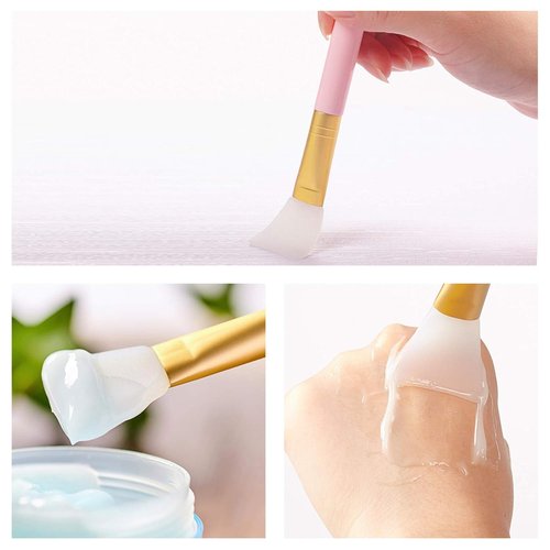 Cuttte Silicone Face Mask Applicators - 4 Pack Flexible Brushes for Mud, Clay & Charcoal Masks