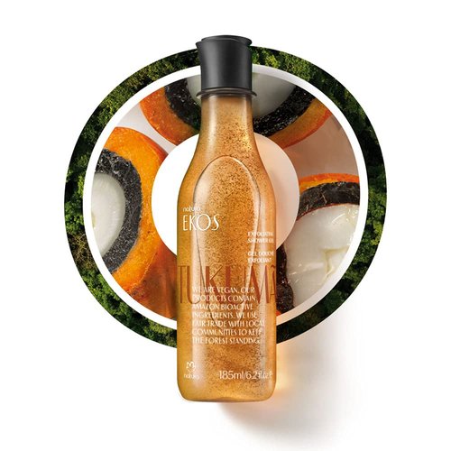 Natura Ekos Tukumã Exfoliating Shower Gel - Replenishing Formula | 185ml Size