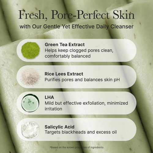 ARENCIA Salicylic Acid Cleanser - Deep Pore Cleansing with Green Tea & LHA | 5.07 Fl Oz