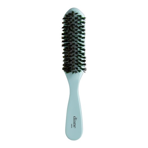 Diane Nylon Reinforced Boar Bristle Curved Smoothing Hair Brush for Frizz & Flyaways, Hairbrush For Hair Edges and Taming Baby Hairs, Glossy Finish on Ponytails, Buns and Updos, Hairbrush for Women