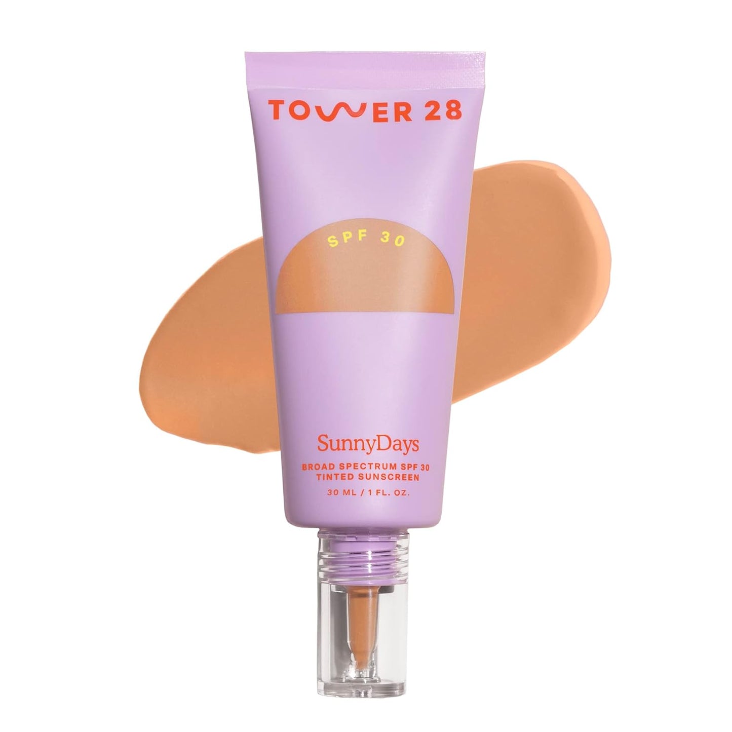 Tower 28 SunnyDays SPF 30 Tinted Moisturizer - Buildable Coverage Foundation & Mineral Sunscreen - 25 Medium/Warm (1 oz)