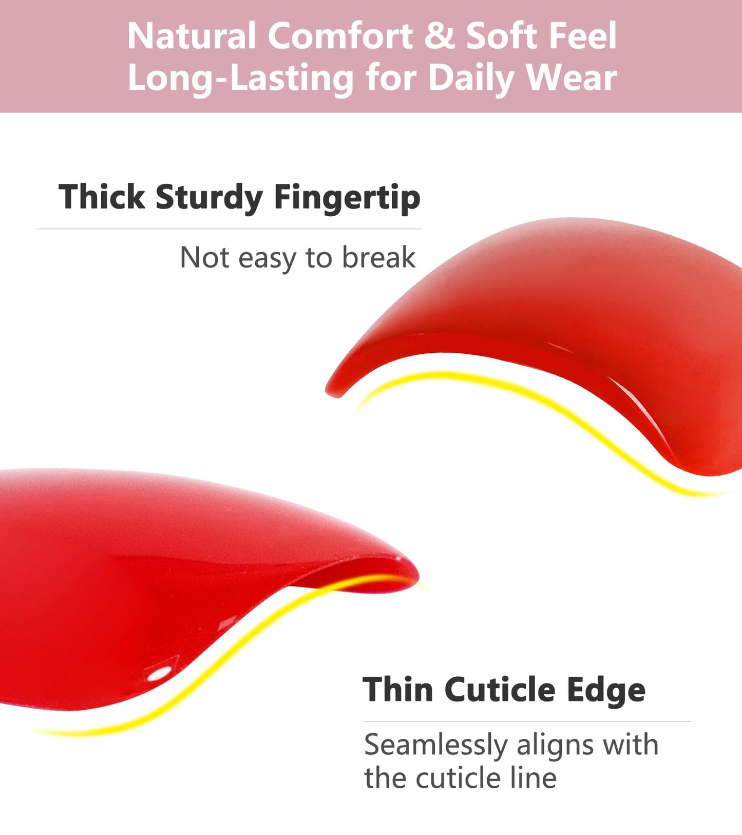 Artquee Press on Nails Short Soft Nude Square False Tips Glossy Reusable Fake Stick on Nails Kit for Women - 30 PCS 15 Sizes