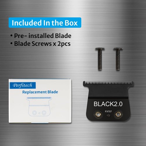 Babyliss Replacement Blades - Compatible with FX707z, FX787, FX726 - Classic Black, 1 Pack