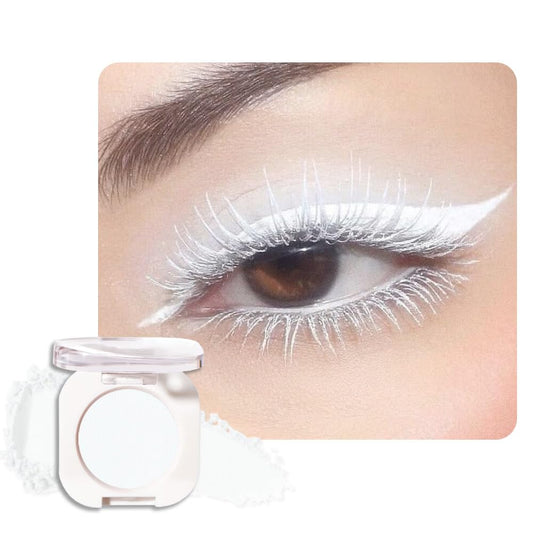 Skiennix Matte White Single Eyeshadow - Creamy, Pigmented Formula | Waterproof & Long-Lasting 26g