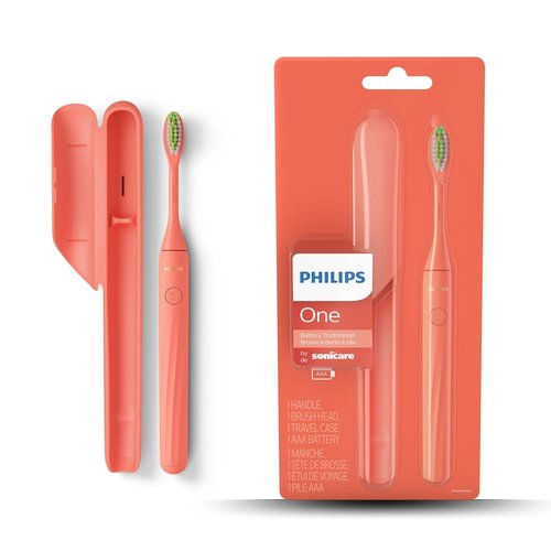 Philips Sonicare One Battery Toothbrush - Miami Coral Color | Advanced Oral Care Solution