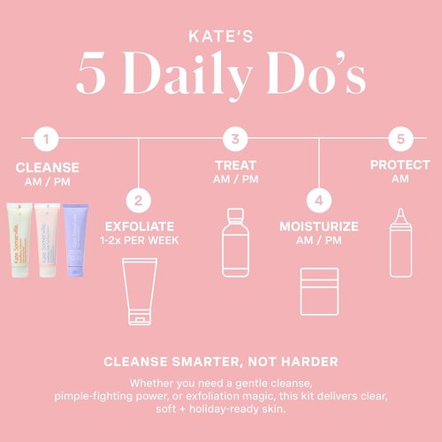 Kate Somerville Pore-Fect Skin Edit Travel Kit - ExfoliKate, EradiKate & Goat Milk Cleanser Gift Set