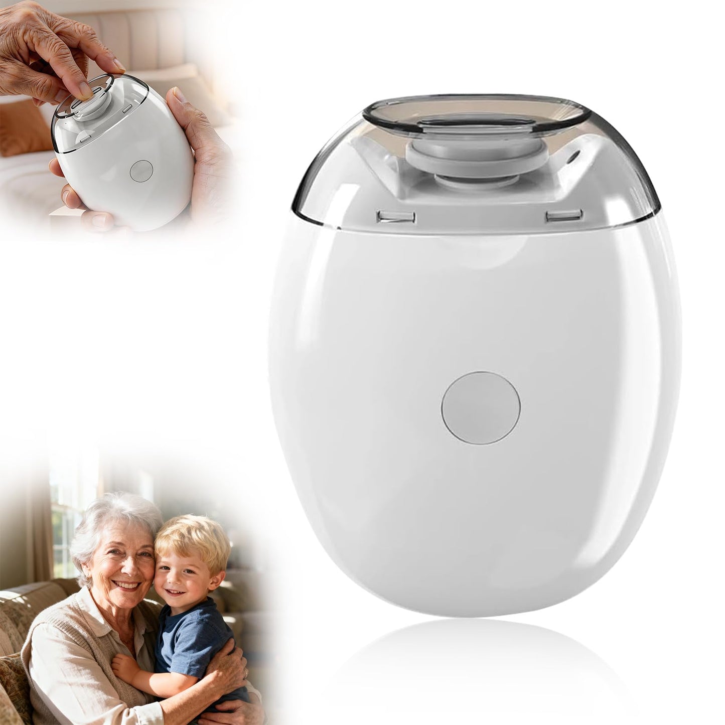 2026 Upgrade Electric Automatic Nail Clippers,Automatic Fingernail Grinder Nail Trimmer with LED Light & 3 Speeds,360° Silent Fingernail Cutter and Polishing Trimmer for Seniors Adults Baby