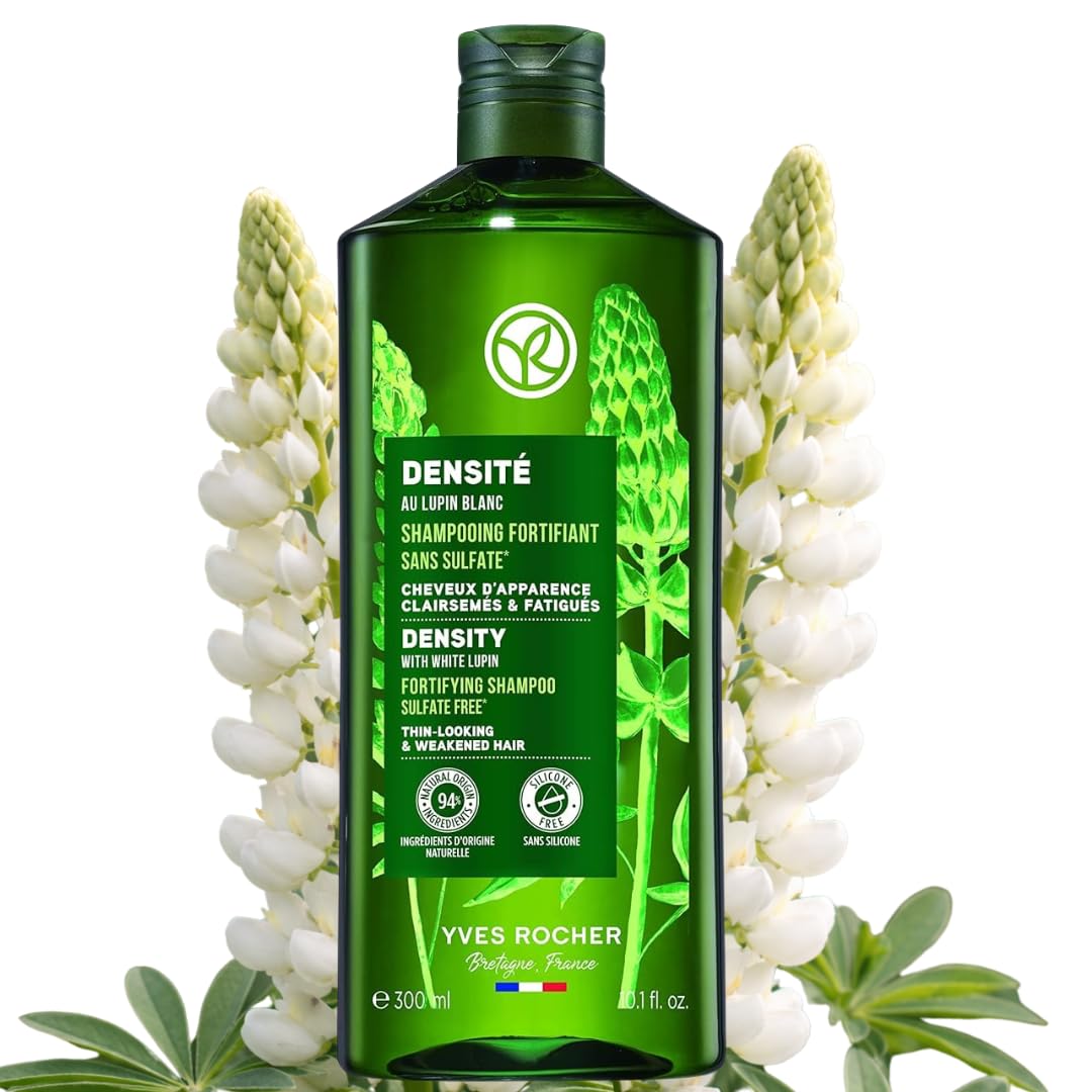Yves Rocher Fortifying Shampoo - Volumizing & Thickening Formula for Thinning Hair - 300 ml / 10.1 fl oz
