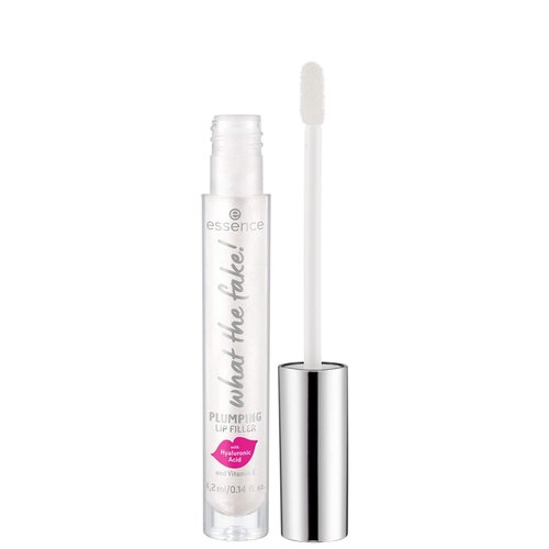 Essence | What The Fake! Plumping Lip Filler - Translucent Pearly Lip Gloss for Full, Voluminous Lips | Vegan & Cruelty-Free