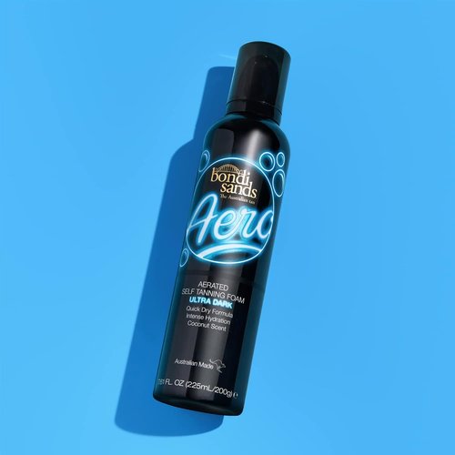 Bondi Sands Aero Ultra Dark Self Tan Foam - Lightweight Sunless Tanning Foam + Reusable Application Mitt