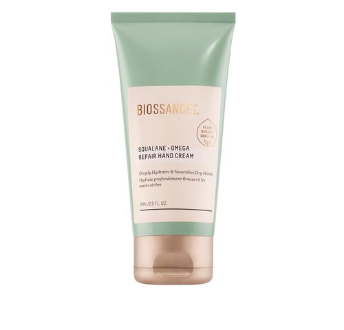 Biossance Squalane + Omega Repair Hand Cream - Deep Moisture & Protection for Dry Hands | 2.5 oz