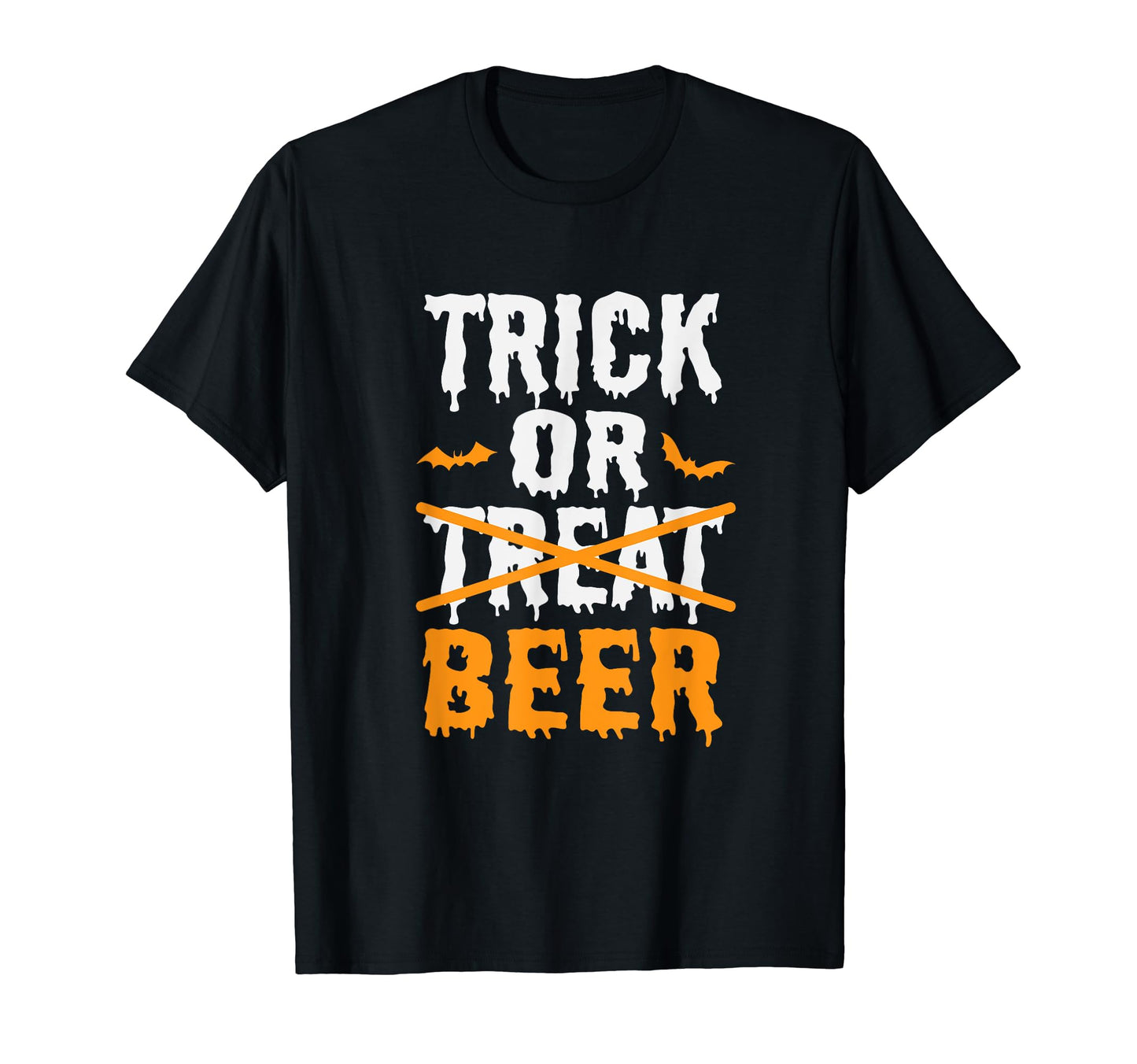 Trick Or Treat Funny Halloween Beer Drinking T-Shirt