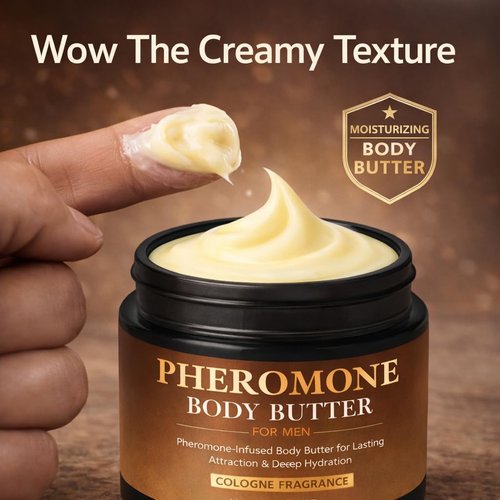 **Skiennix Pheromone Body Butter for Men - Non-Greasy, Long-Lasting Scent | 5 oz Vegan Cream with Shea & Cocoa Butter**