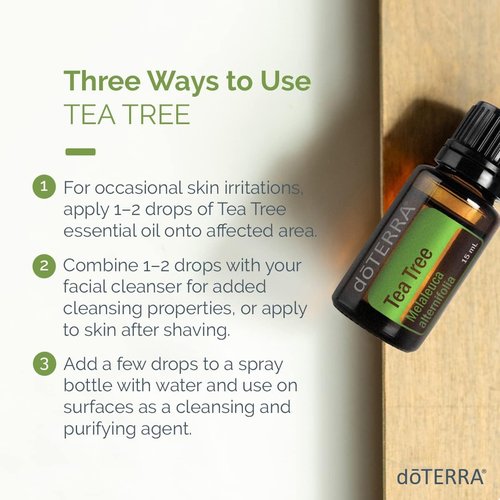 doTERRA Melaleuca Essential Oil - 15 ml | Therapeutic Grade, 100% Pure, 2 Pack