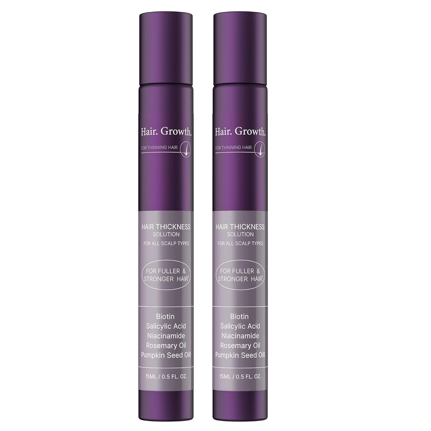 Skiennix Hair Thickening Serum - Reduces Hair Loss & Promotes Growth | 1 Fl Oz (Pack of 2)