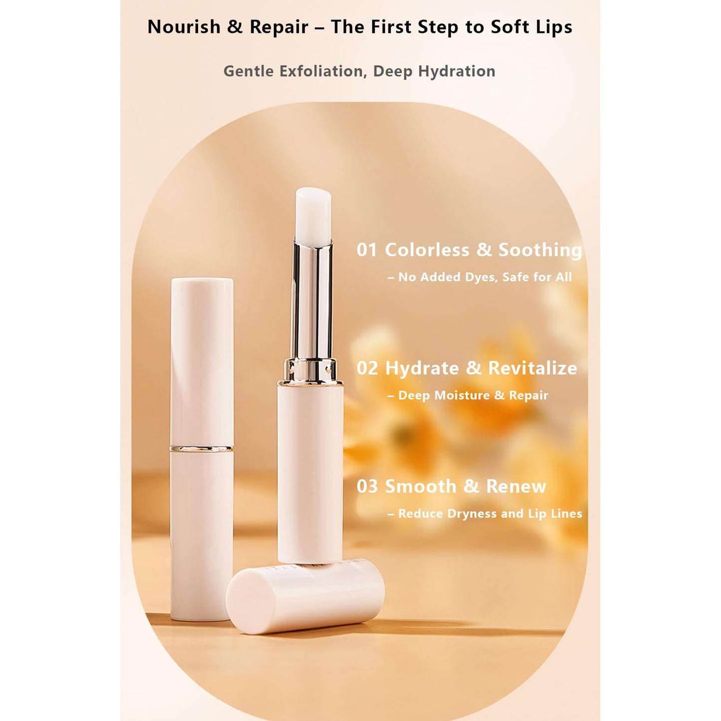 Skiennix Lip Primer - Colorless & Odorless Smoothing Base for Makeup | Non-Sticky Lightweight Balm