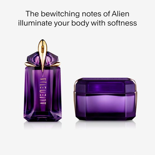 Mugler Alien Body Cream - Floral & Woody Scented Lotion with Jasmine, Wood, and Amber - 6.7 Fl Oz