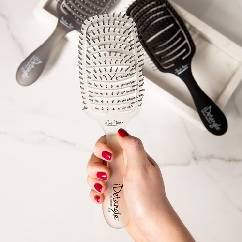 Olivia Garden iDetangle Brush - Versatile Detangler for Wet & Dry Hair | Adjustable Tension for All Hair Types