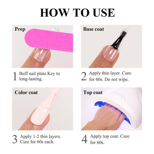 Imtiti Jelly Gel Nail Polish, Pink Sheer Jelly Gel Polish Spring Summer Translucent Art Manicure Salon DIY Design 10ML